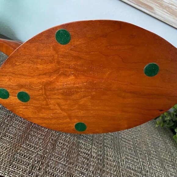 K.A. Nyhus Woodcrafts Whale Wild Cherry Wood Carving Sculpture Decor - Picture 4 of 7